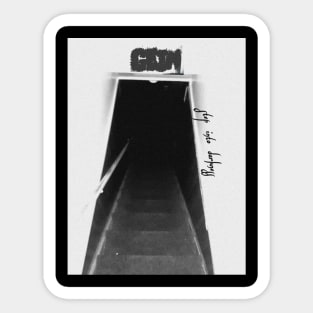 Step into darkness by GEIN Sticker